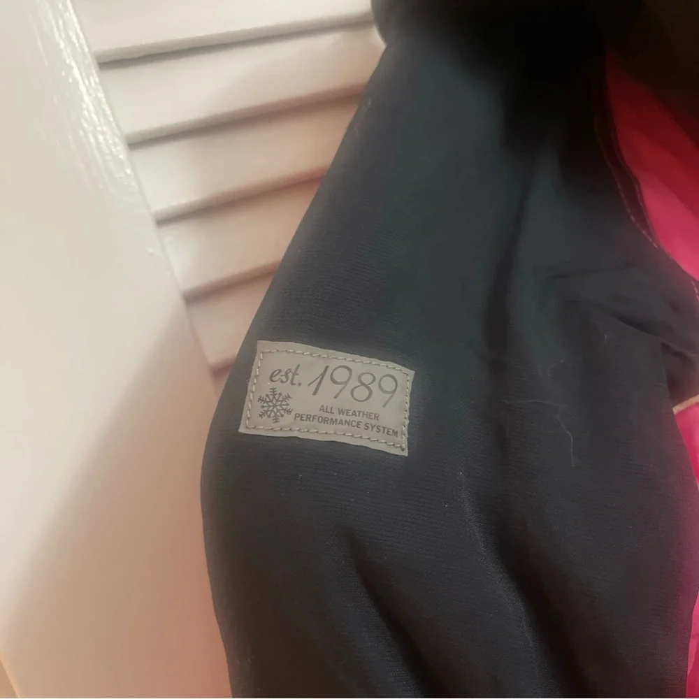 The Children's Place Pink and Cream winter snow 3 in 1 jacket